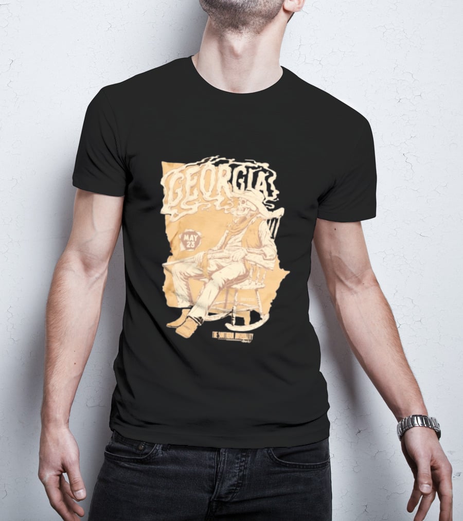 Georgia Skeleton Cowboy Southern Hospitality Tour May 23 MMXXVI T-Shirt
