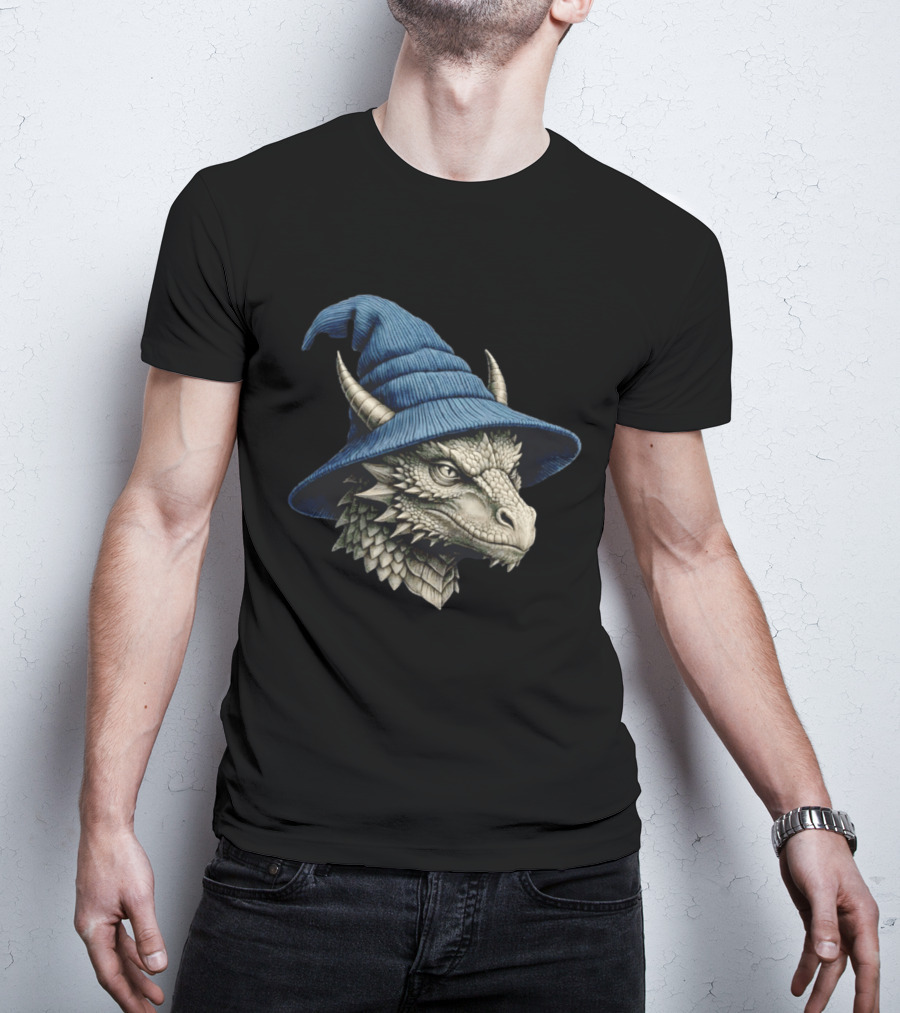 Beanie Dragon Wizard Hat Fantasy Creature T-Shirt