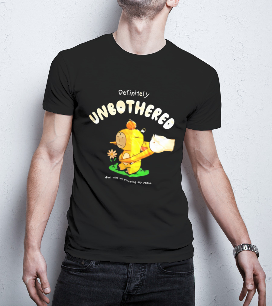 Capybara Definitely Unbothered Don't Mind Me Protecting My Peace T-Shirt