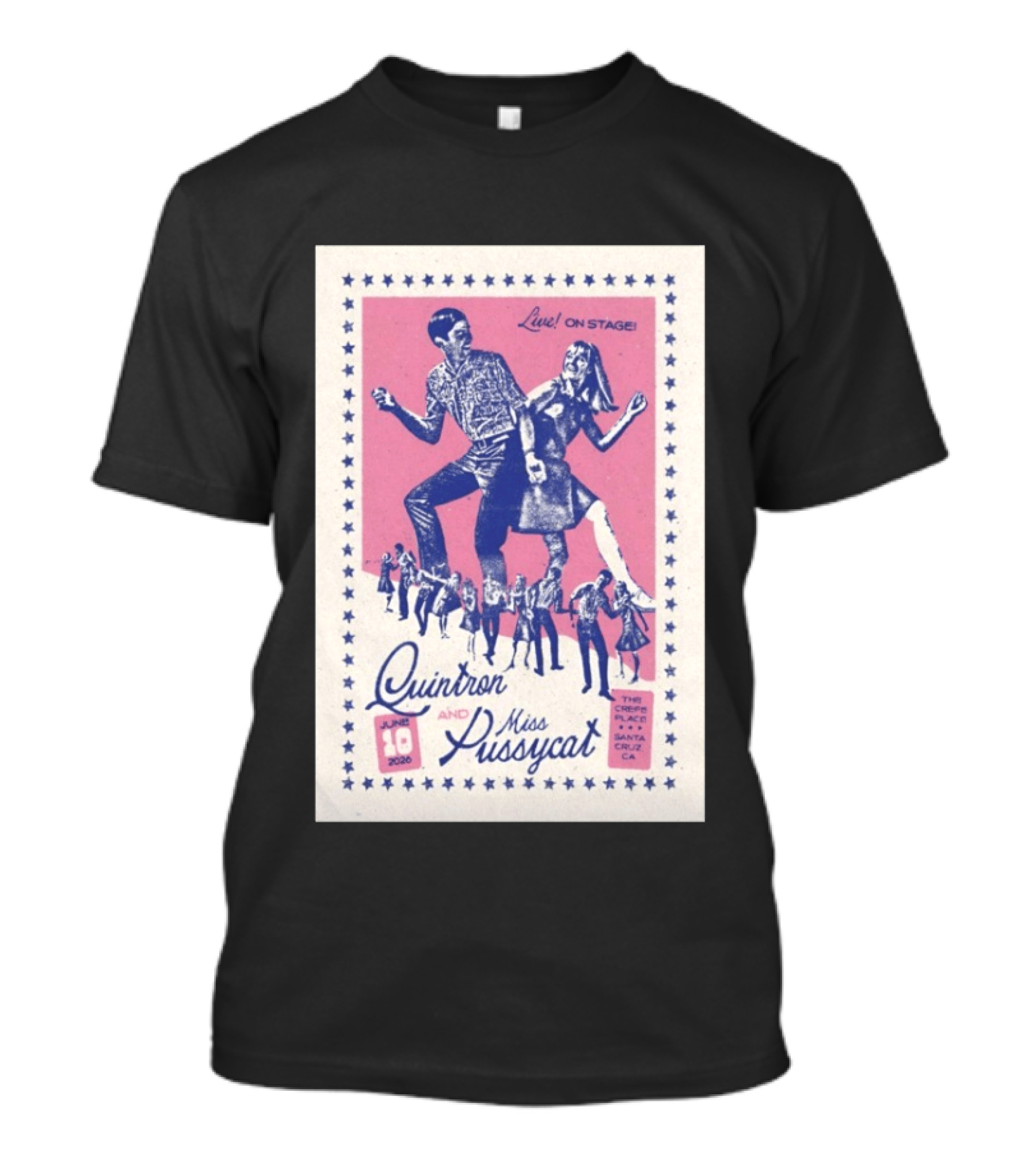 Quintron And Miss Pussycat Live On Stage June 10 2026 Santa Cruz CA Tour T-Shirt