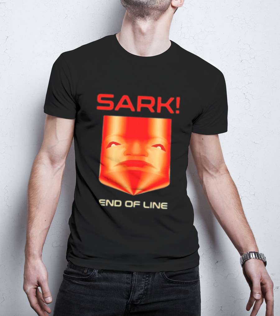 Sark End Of Line Retro Gaming Villain Face T-Shirt