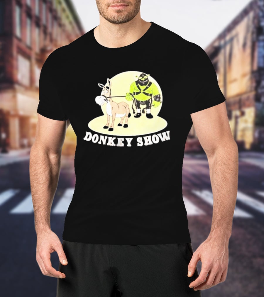 Shrek Gimp Donkey Show Leash T-Shirt