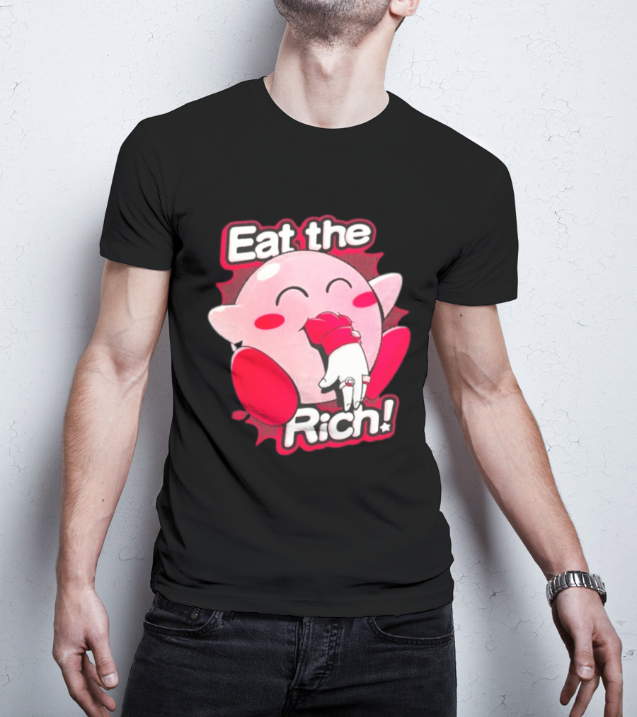 Kirby Eat The Rich Meme Video Game Character Trend T-Shirt