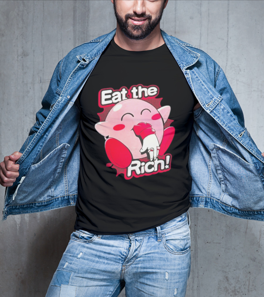 Kirby Eat The Rich Meme Video Game Character Trend T-Shirt