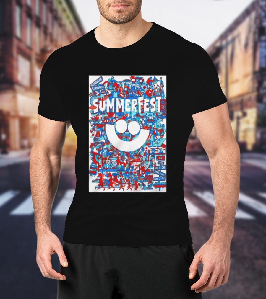 Summerfest Milwaukee Lakefront 2026 June 18 20 June 25 27 July 2 4 Event T-Shirt