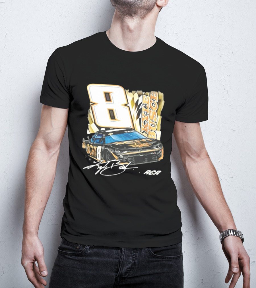 Kyle Busch 8 RCR NASCAR Race Car Signature T-Shirt