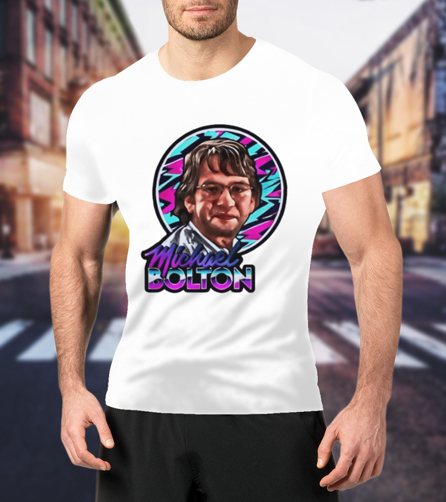 Michael Bolton 80s Aesthetic Office Humor T-Shirt