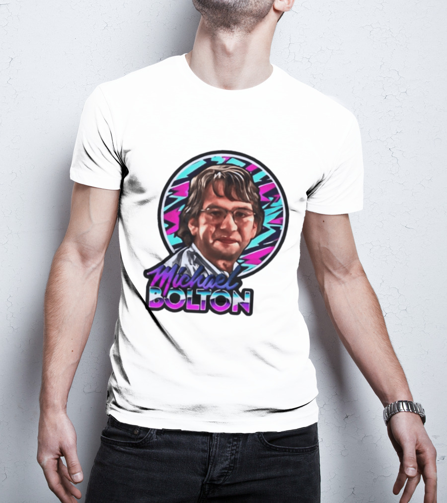Michael Bolton 80s Aesthetic Office Humor T-Shirt