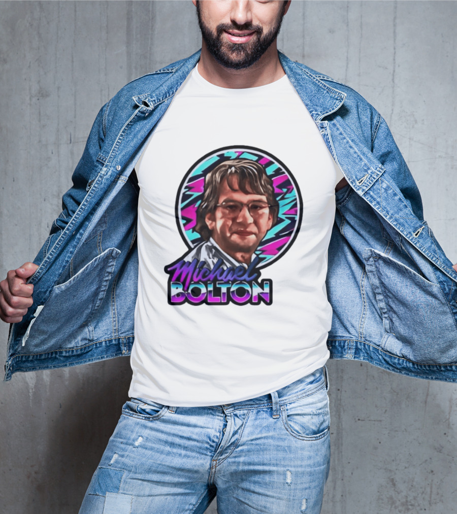 Michael Bolton 80s Aesthetic Office Humor T-Shirt