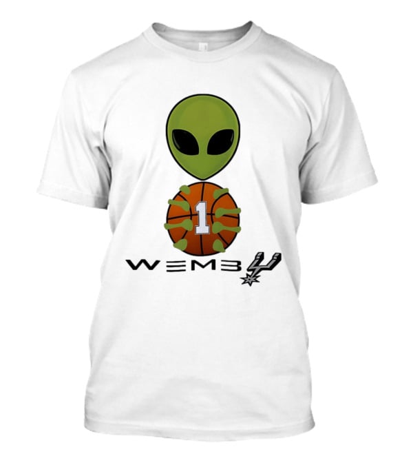 Wemby Alien Victor Wembanyama San Antonio Spurs NBA Basketball Alien T-Shirt