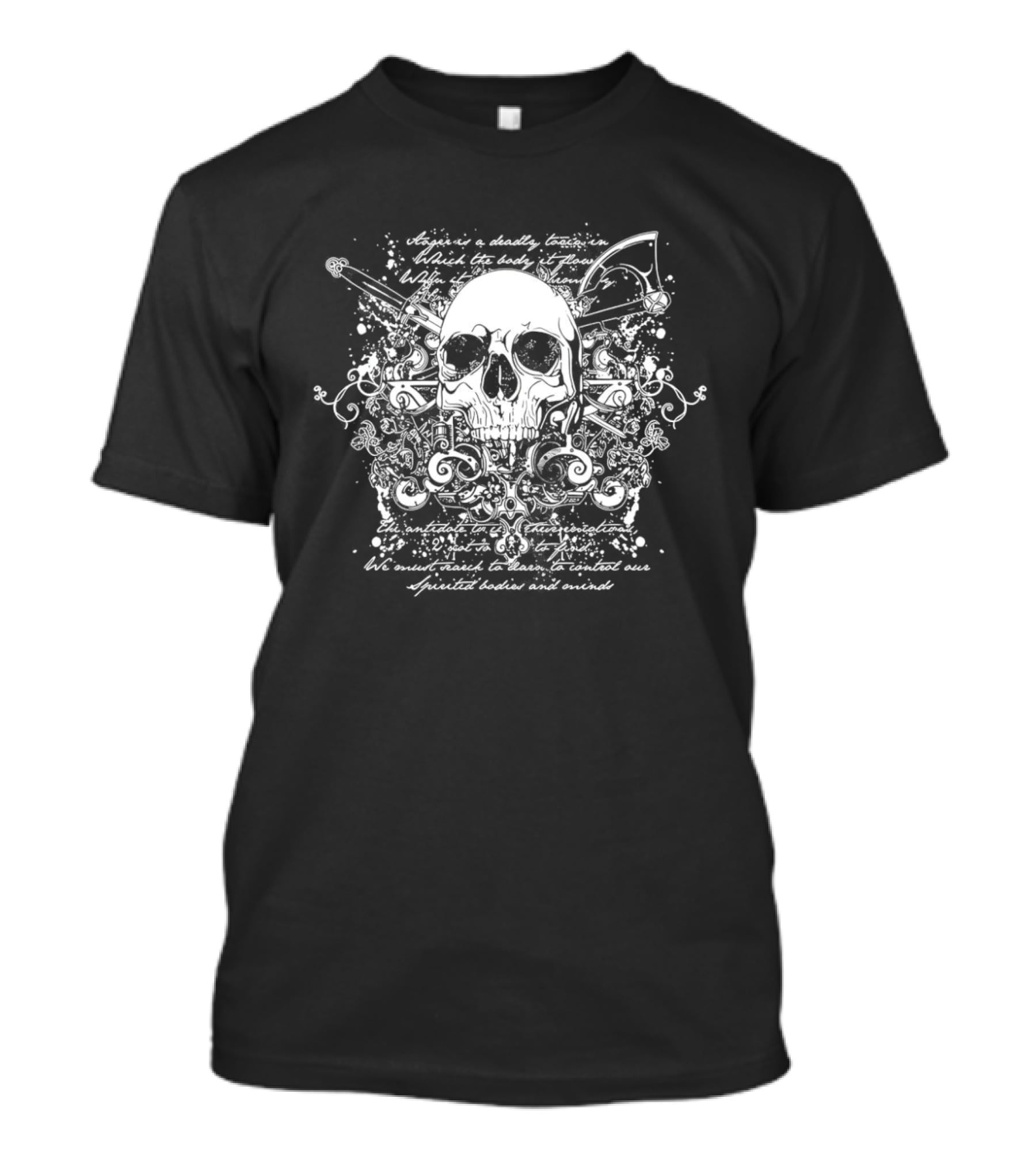 Ager Is A Deadly Toxin Skull Axe T-Shirt