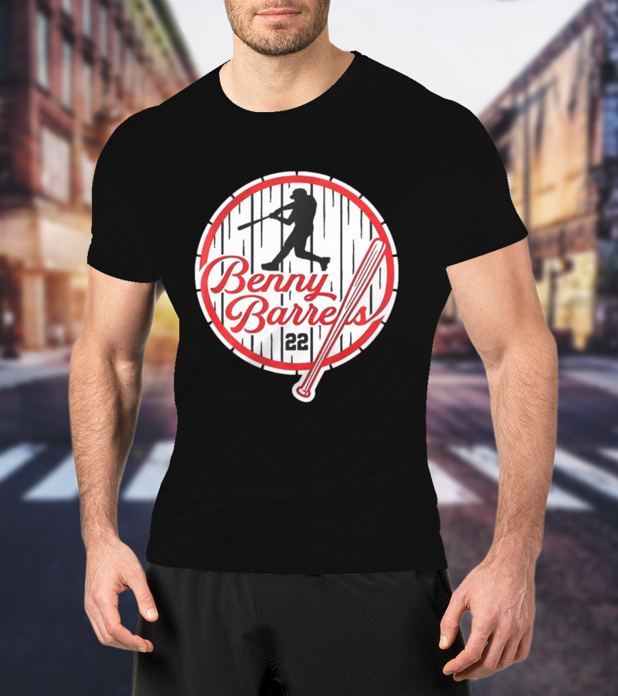 Benny Barrels New York Yankees 22 Baseball T-Shirt