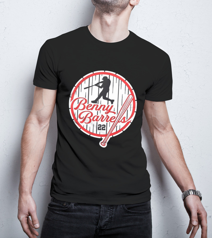 Benny Barrels New York Yankees 22 Baseball T-Shirt