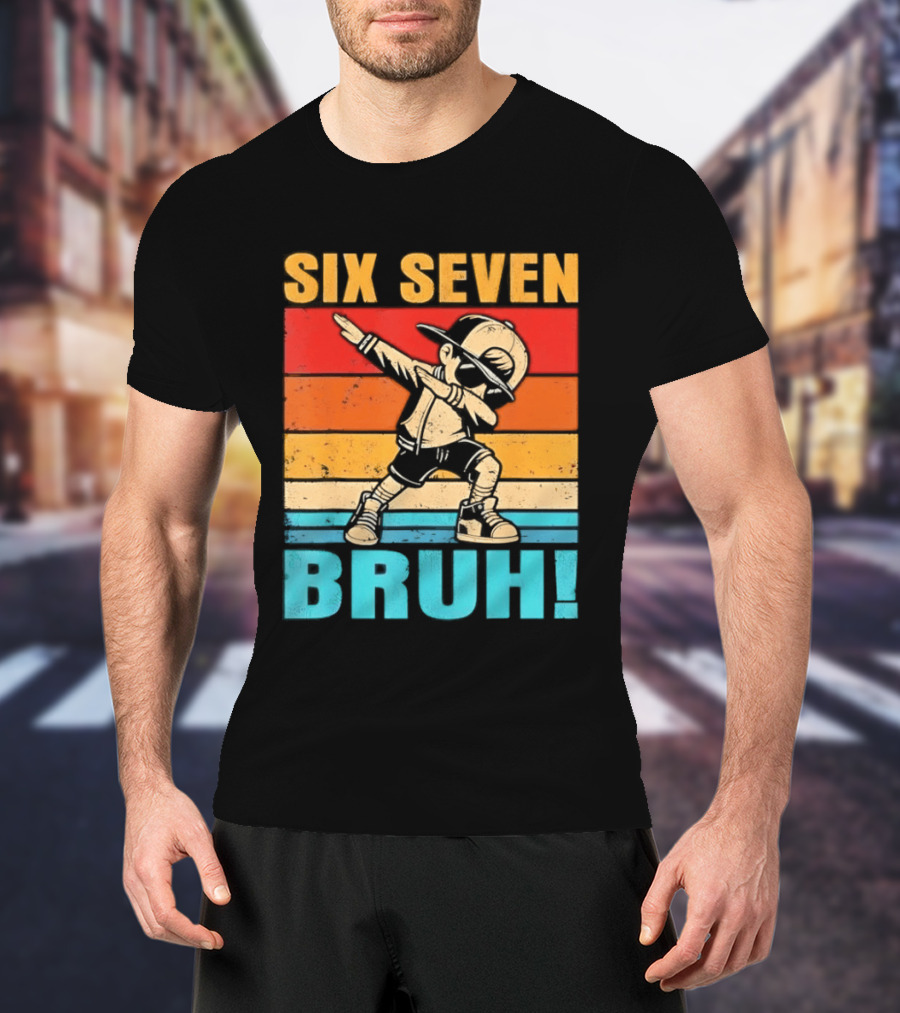 Six Seven Birthday Dab Bruh Kid T-Shirt