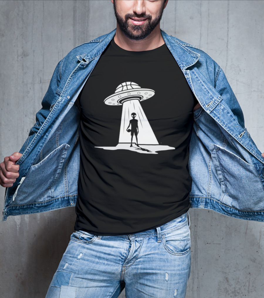 Victor Wembanyama Spurs UFO Alien Encounter T-Shirt