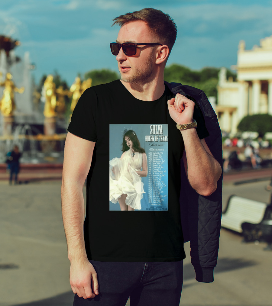 Solya Queen Of Texas Tour 2026 With Special Guest Tele Novella T-Shirt
