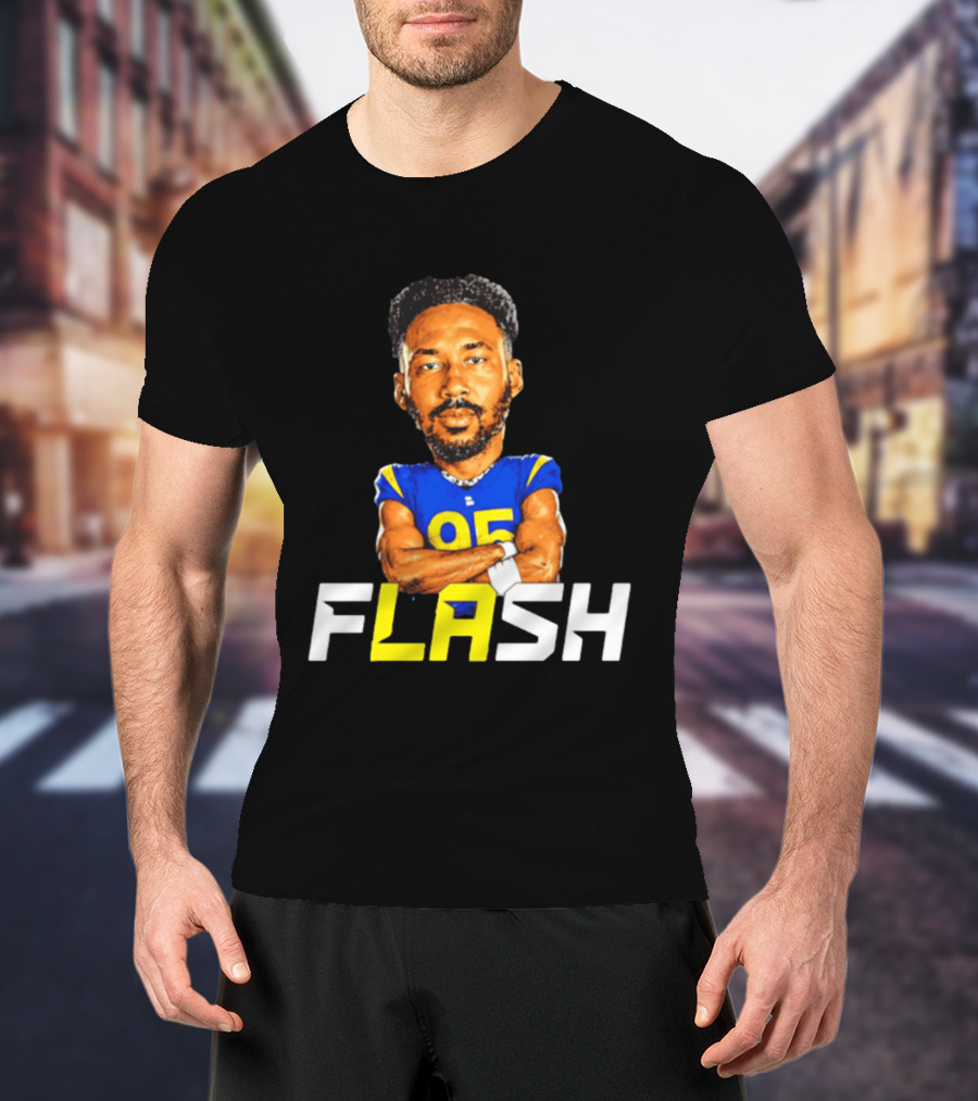 Los Angeles Rams Flash 95 Poona Ford T-Shirt