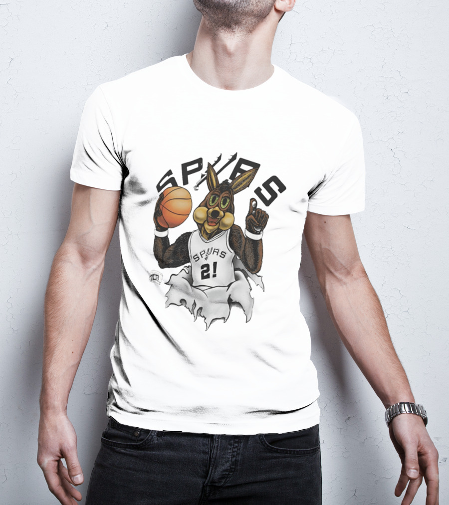 Coyote 21 Tim Duncan San Antonio Spurs Basketball Silver Breakthrough 2026 T-Shirt