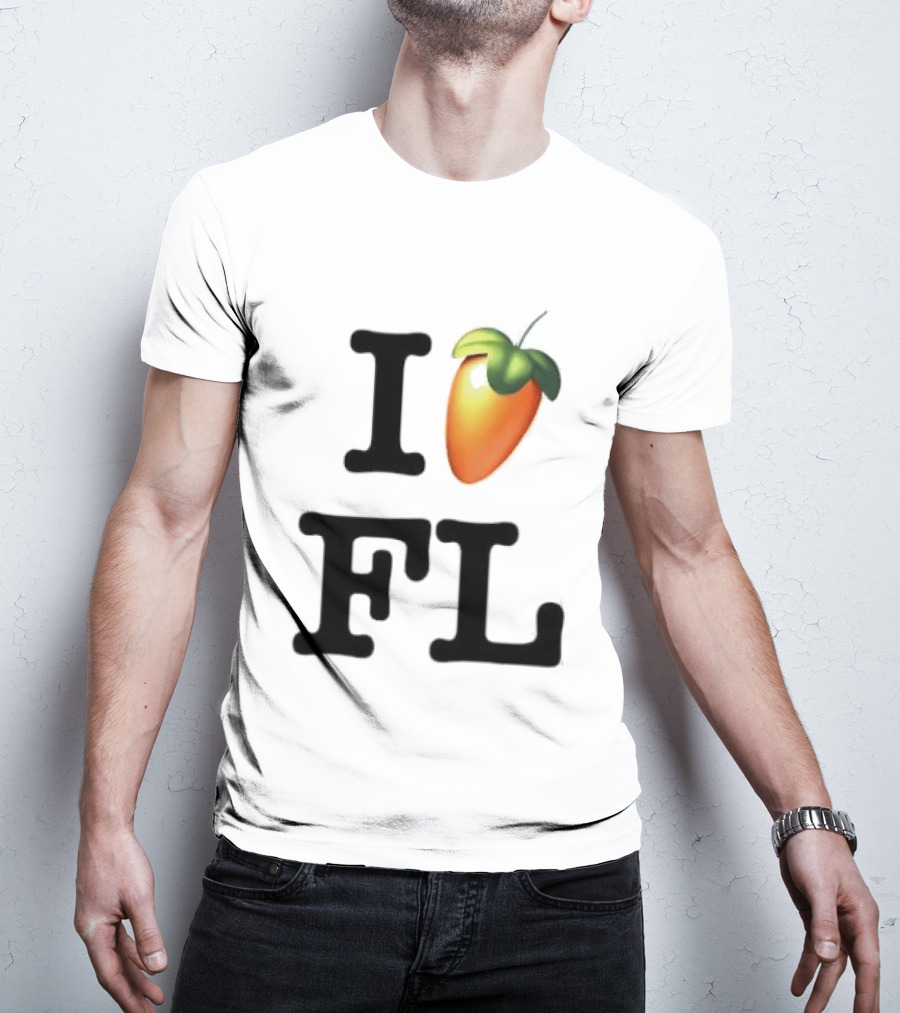 FL Studio I Love FL Logo Fruit T-Shirt