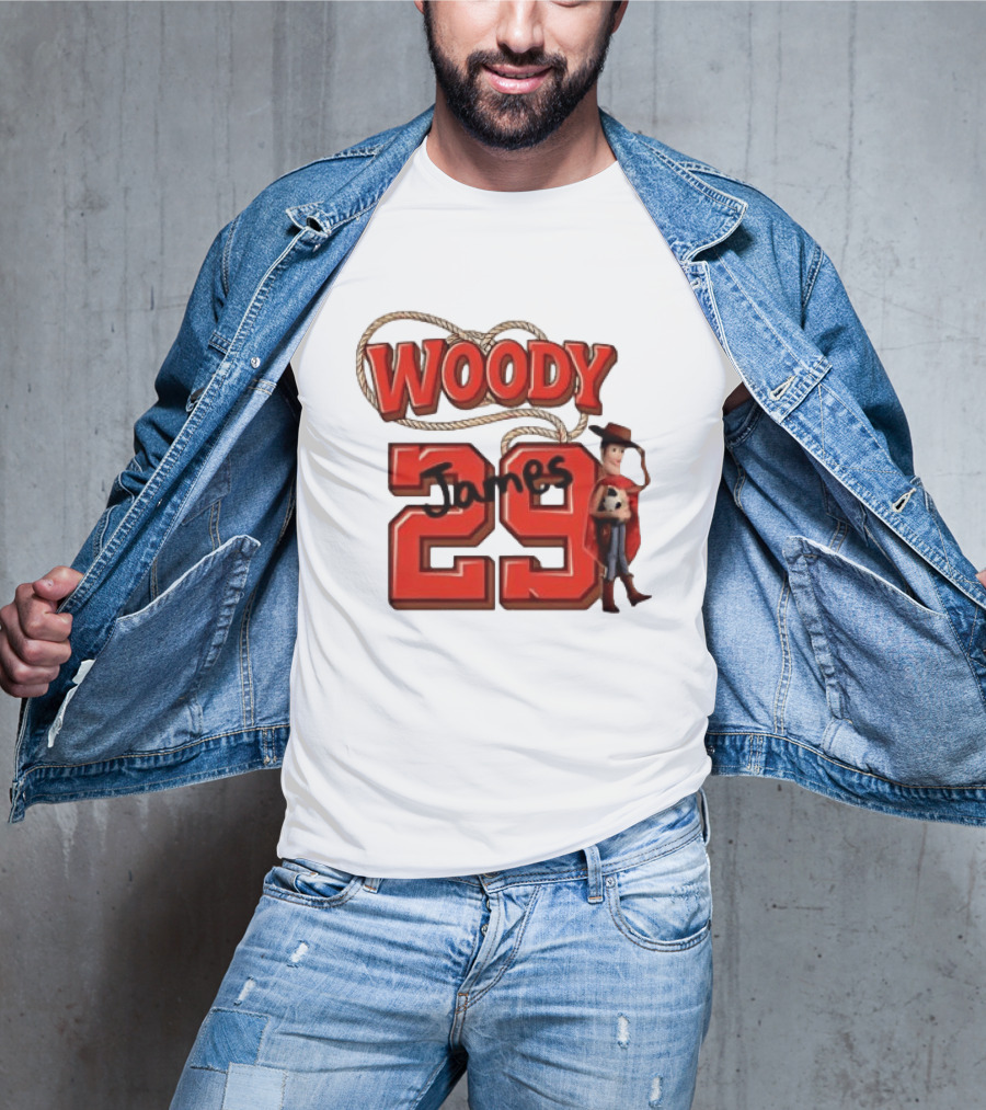 Woody James 29 Toy Story Character Soccer Ball T-Shirt