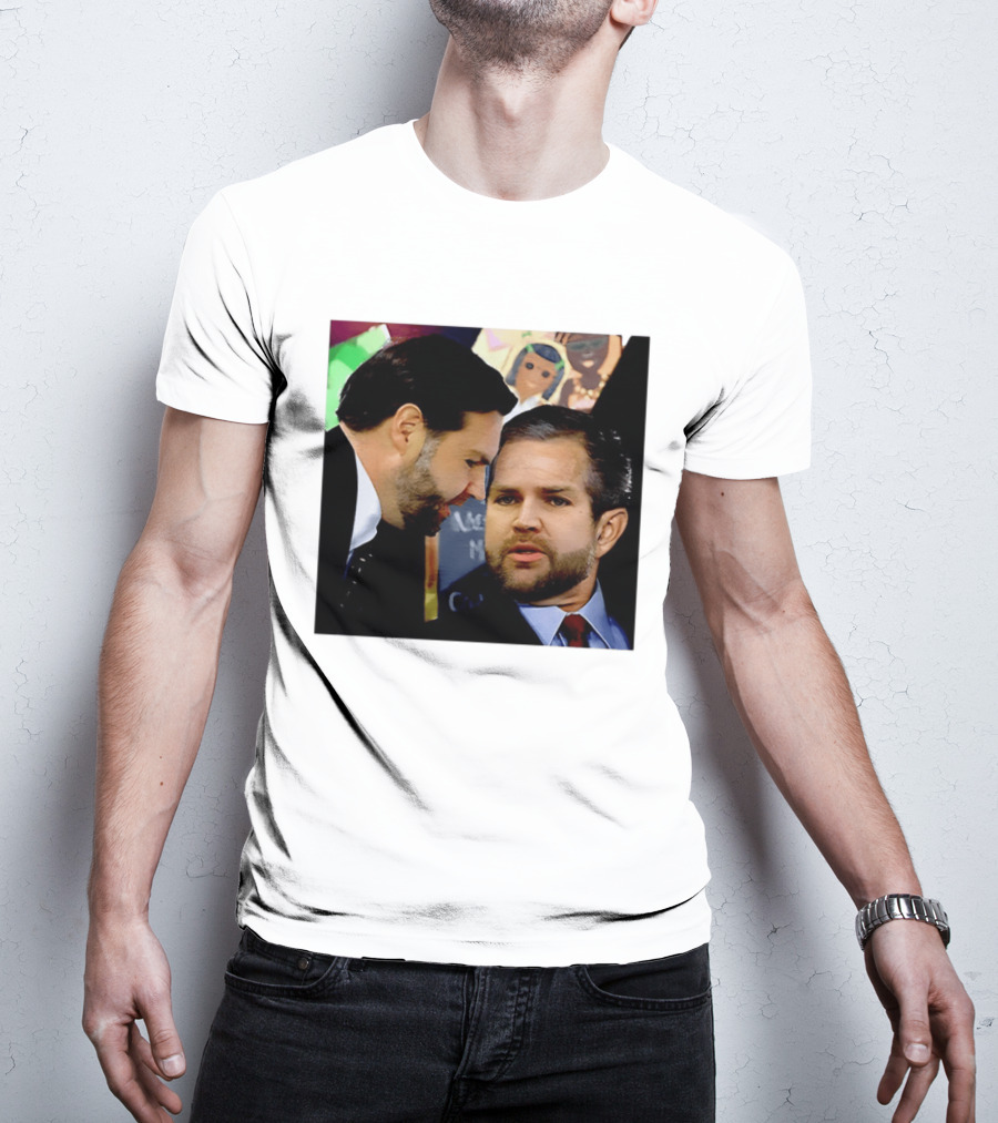 JD Vance And Jerry Falwell Jr Whispering In The American T-Shirt