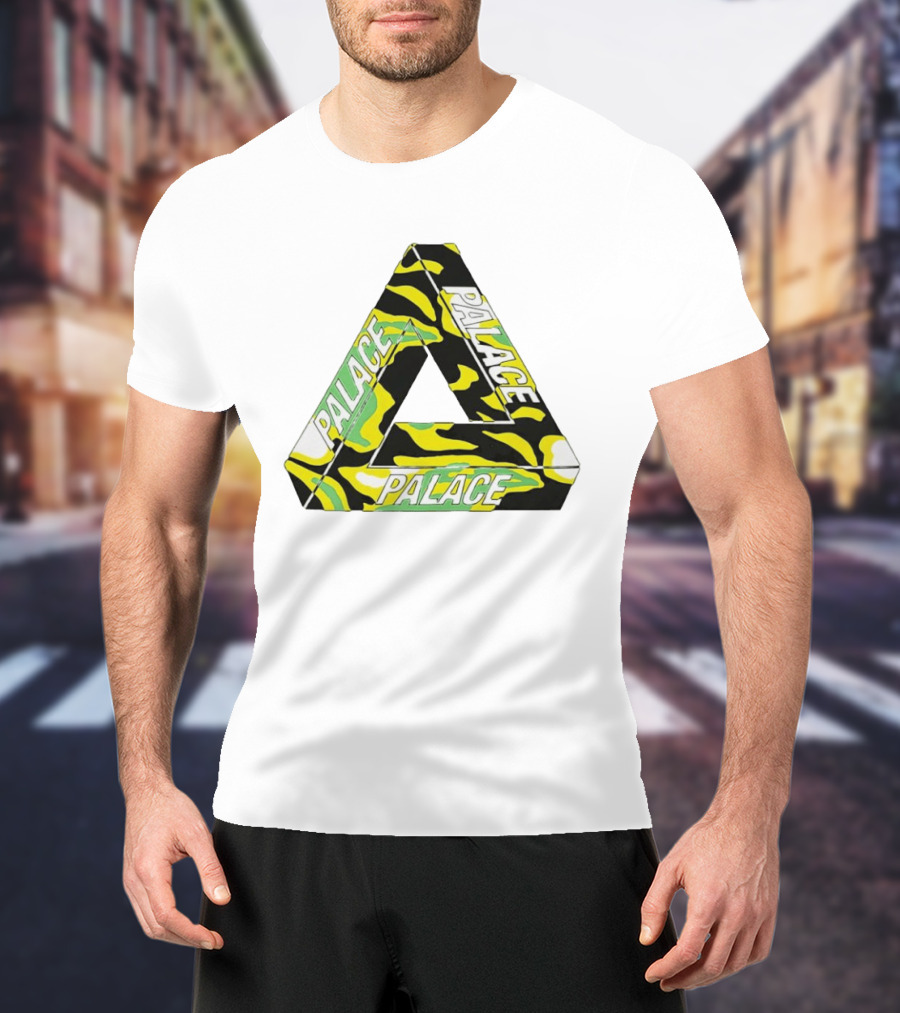 Palace Skateboards Tri Ferg Black Yellow Green Camo T-Shirt