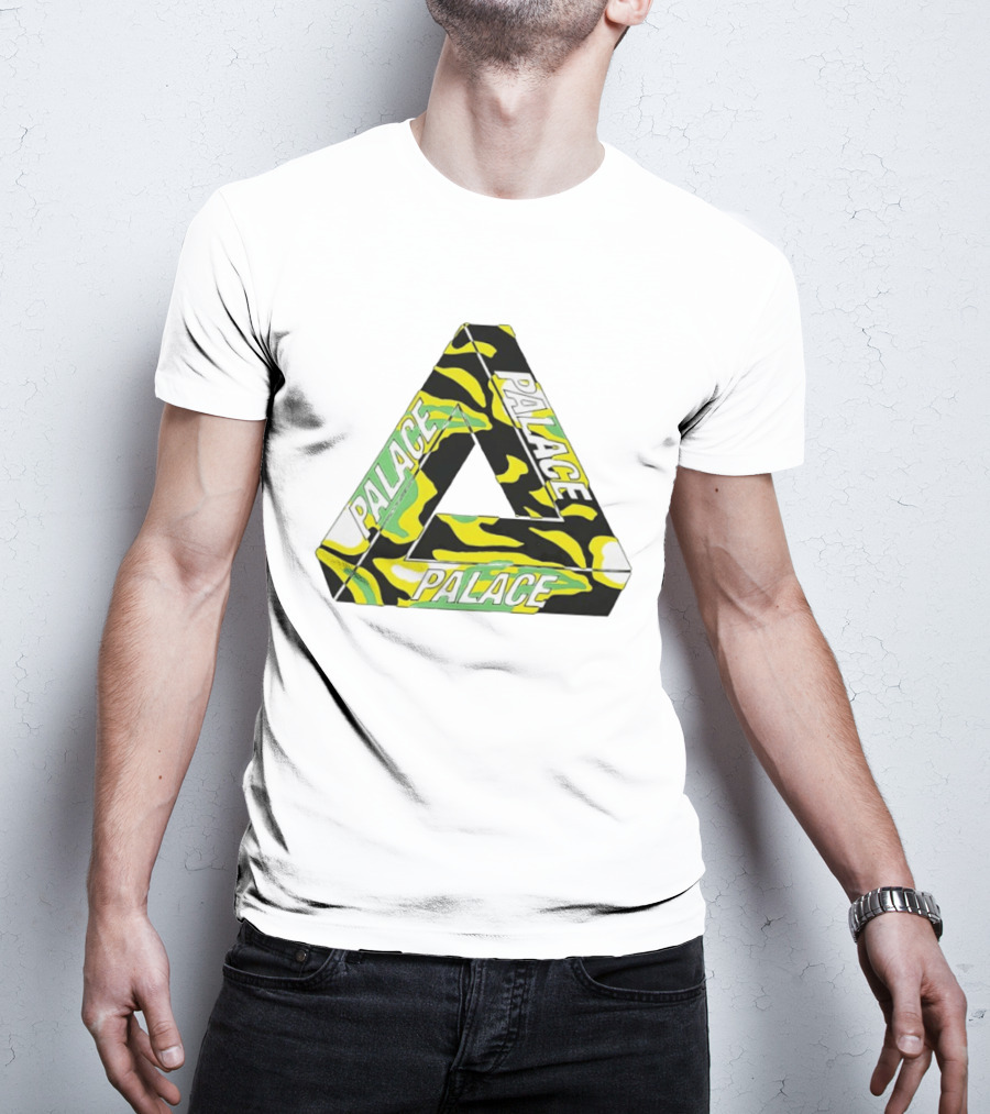 Palace Skateboards Tri Ferg Black Yellow Green Camo T-Shirt