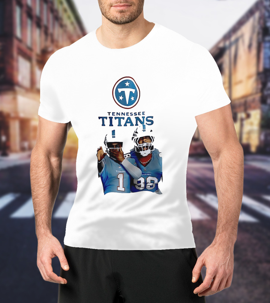Tennessee Titans Step Brothers Kyler Murray Jeffery Simmons T-Shirt
