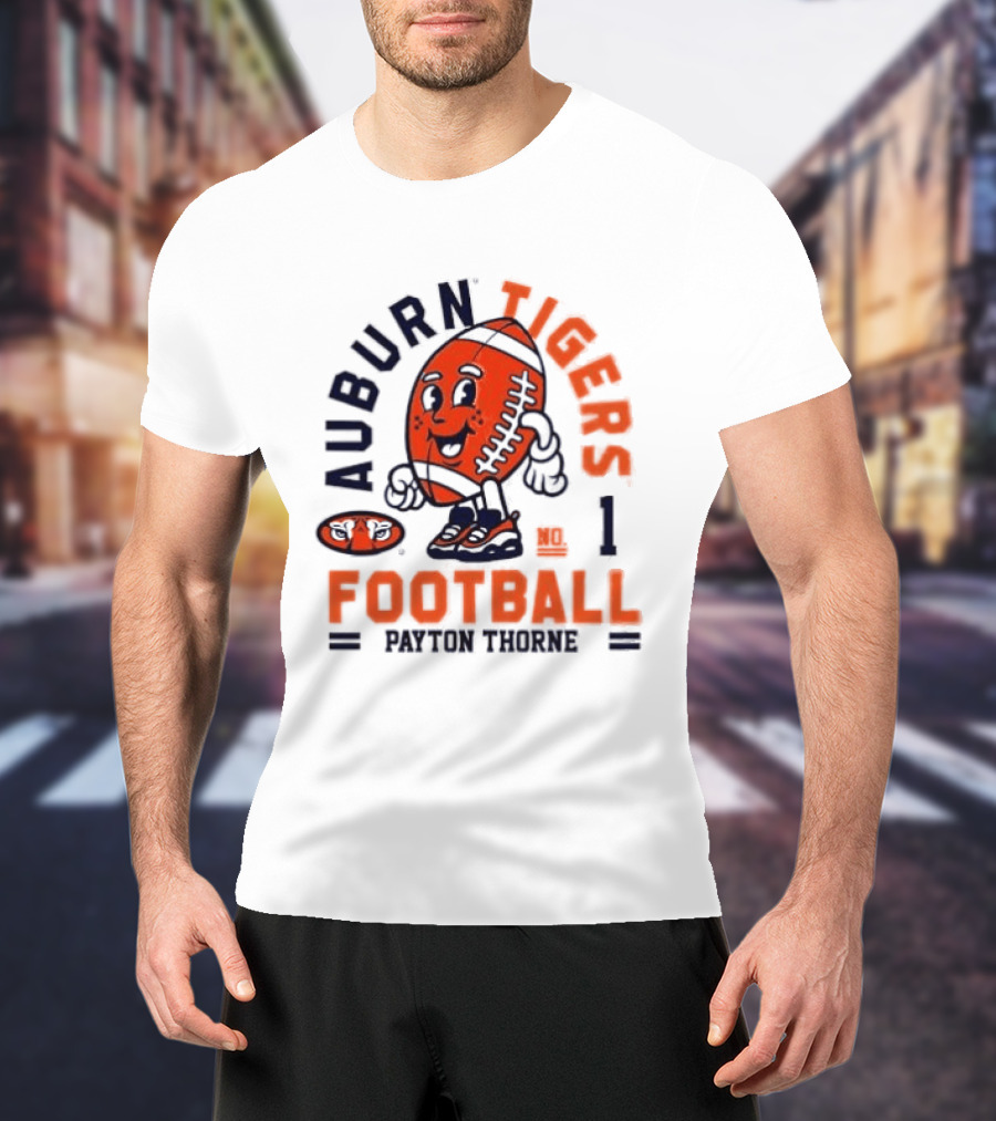 Auburn Tigers Football Payton Thorne Number 1 T-Shirt