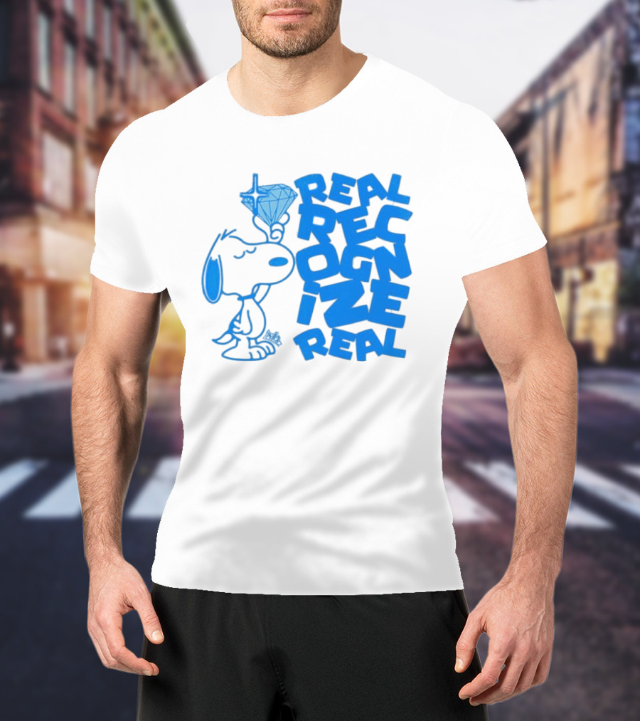 Snoopy Peanuts Real Recognize Real Diamond T-Shirt