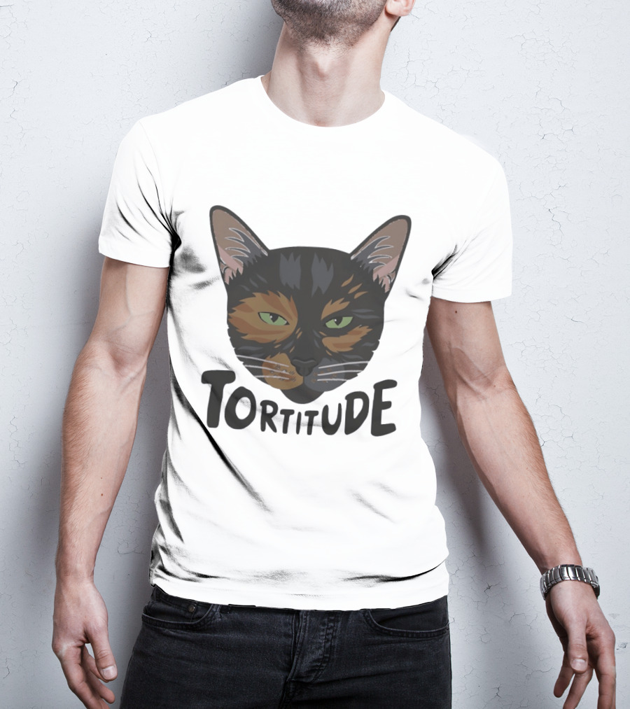 Tortitude Tortoiseshell Cat Face Animal Pet Lover T-Shirt