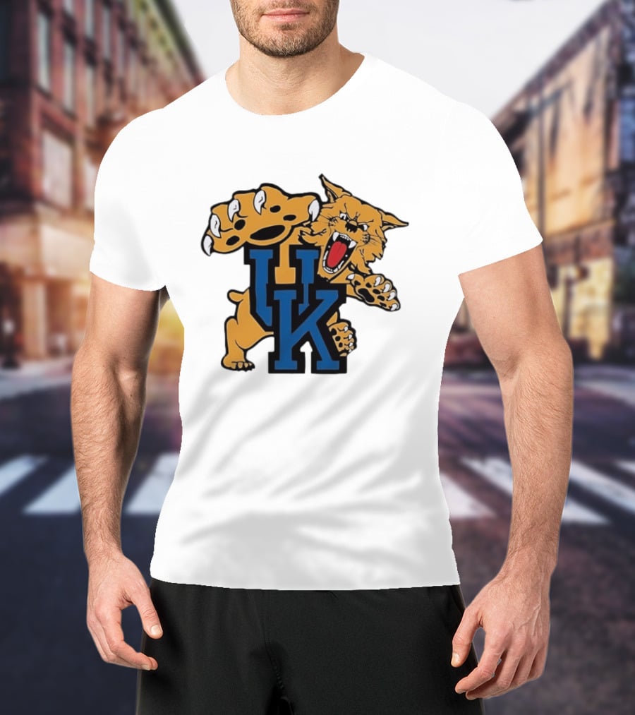 University Of Kentucky Wildcats UK Claw Mascot Sports Team T-Shirt