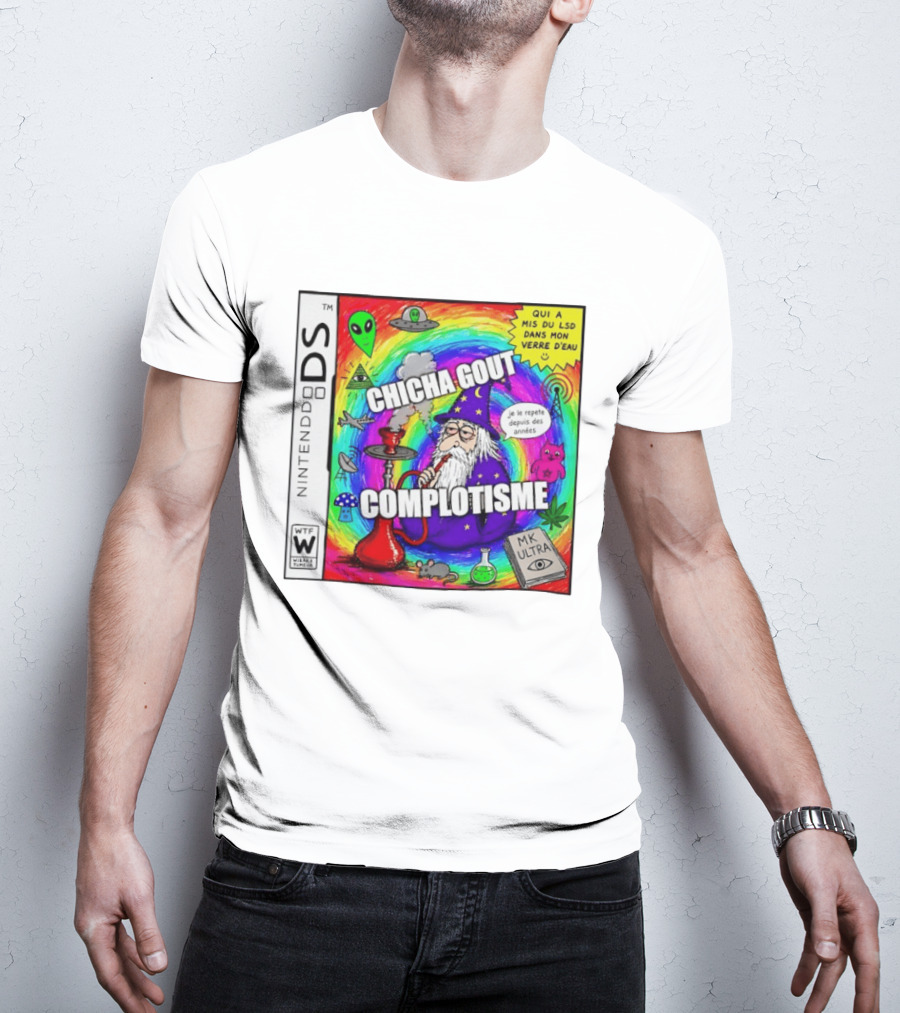 Nintendo DS Chicha Gout Complotisme Wizard Alien MK Ultra T-Shirt