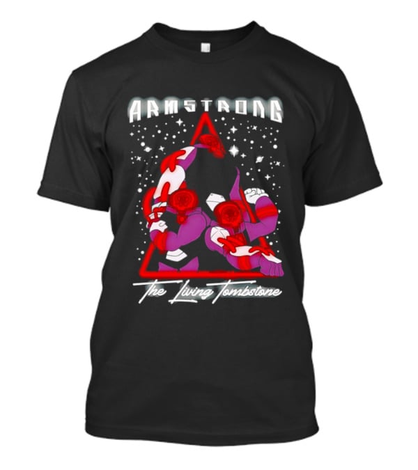 Armstrong The Living Tombstone Red Purple Robot Characters T-Shirt