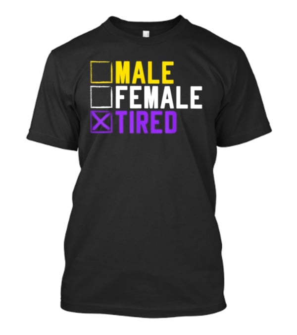 Asexual Transgender Non Binary Tired Gender Identity LGBT Pride T-Shirt
