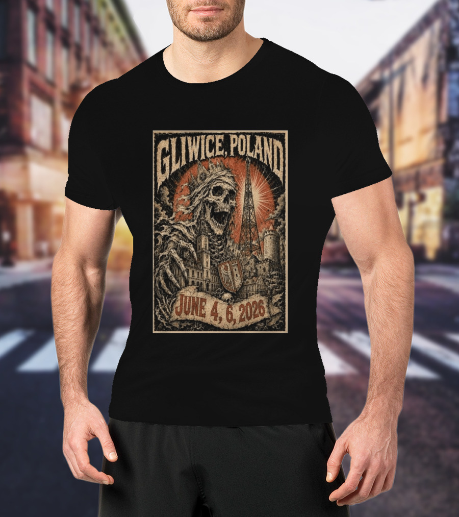 Gliwice Poland Skeleton Tower June 4 6 2026 Event T-Shirt