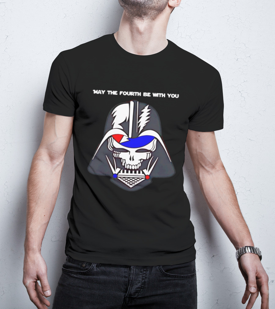May The Fourth Be With You Darth Vader Grateful Dead Mashup T-Shirt