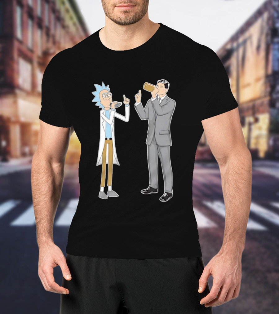 Rick Sanchez And Sterling Archer Drinking T-Shirt
