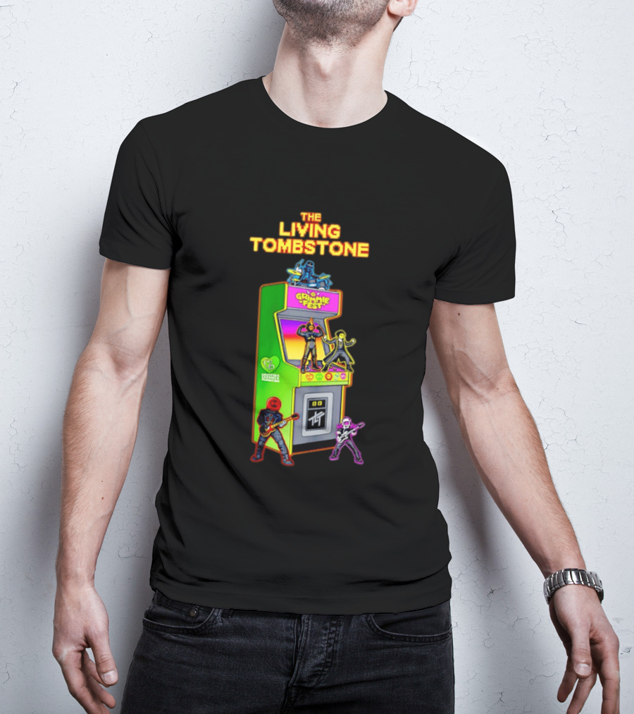 The Living Tombstone Grimmie Fest Christina Grimmie Foundation Arcade Cabinet T-Shirt