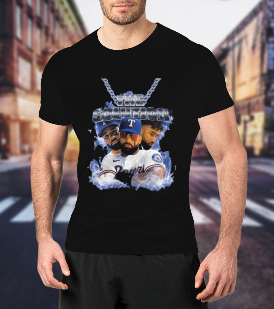 The Solution Ezequiel Duran Texas Baseball Player Chain T-Shirt