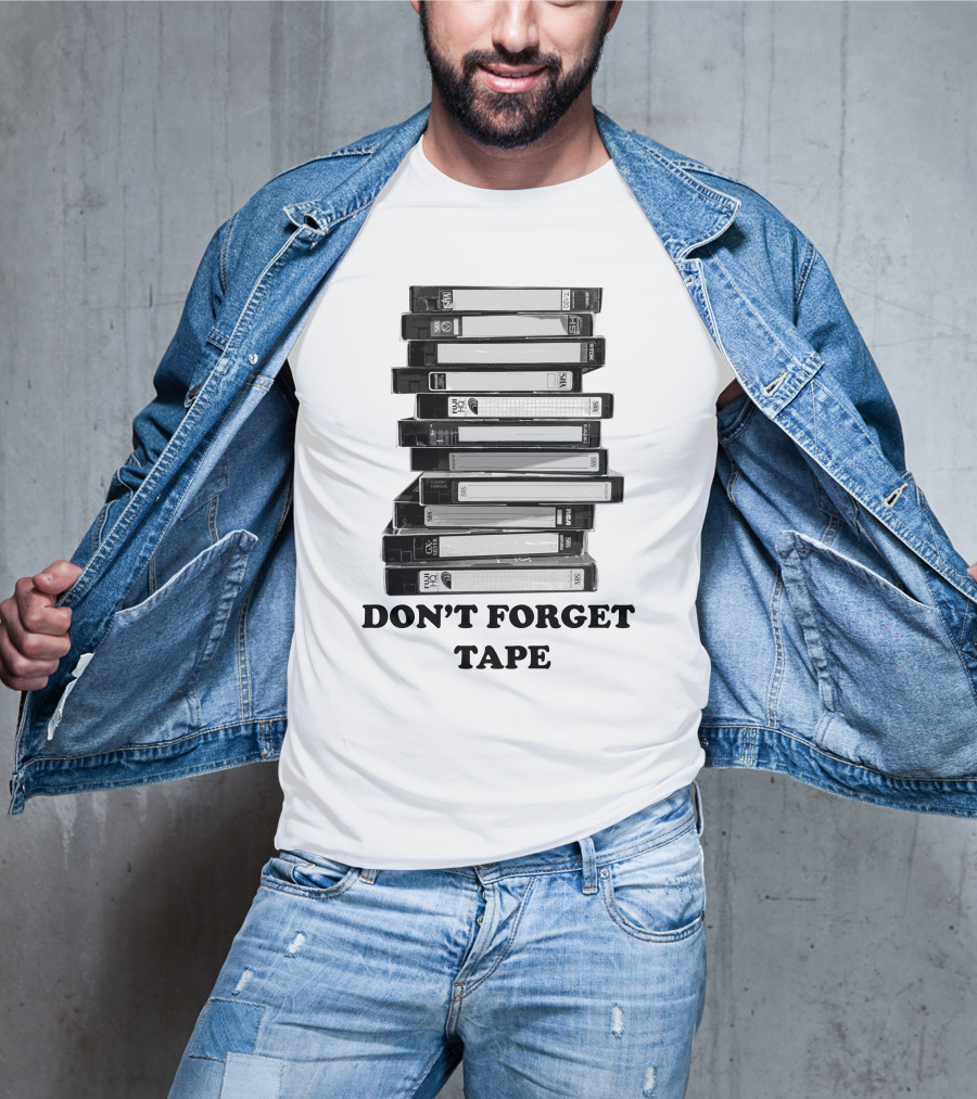 DON'T FORGET TAPE VHS Stack T-Shirt