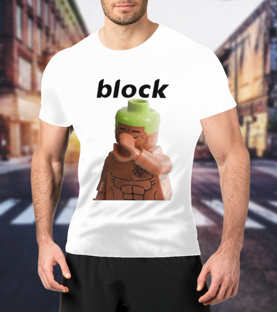 Block The Don Block LEGO Minifigure Style Dabbing Pose T-Shirt