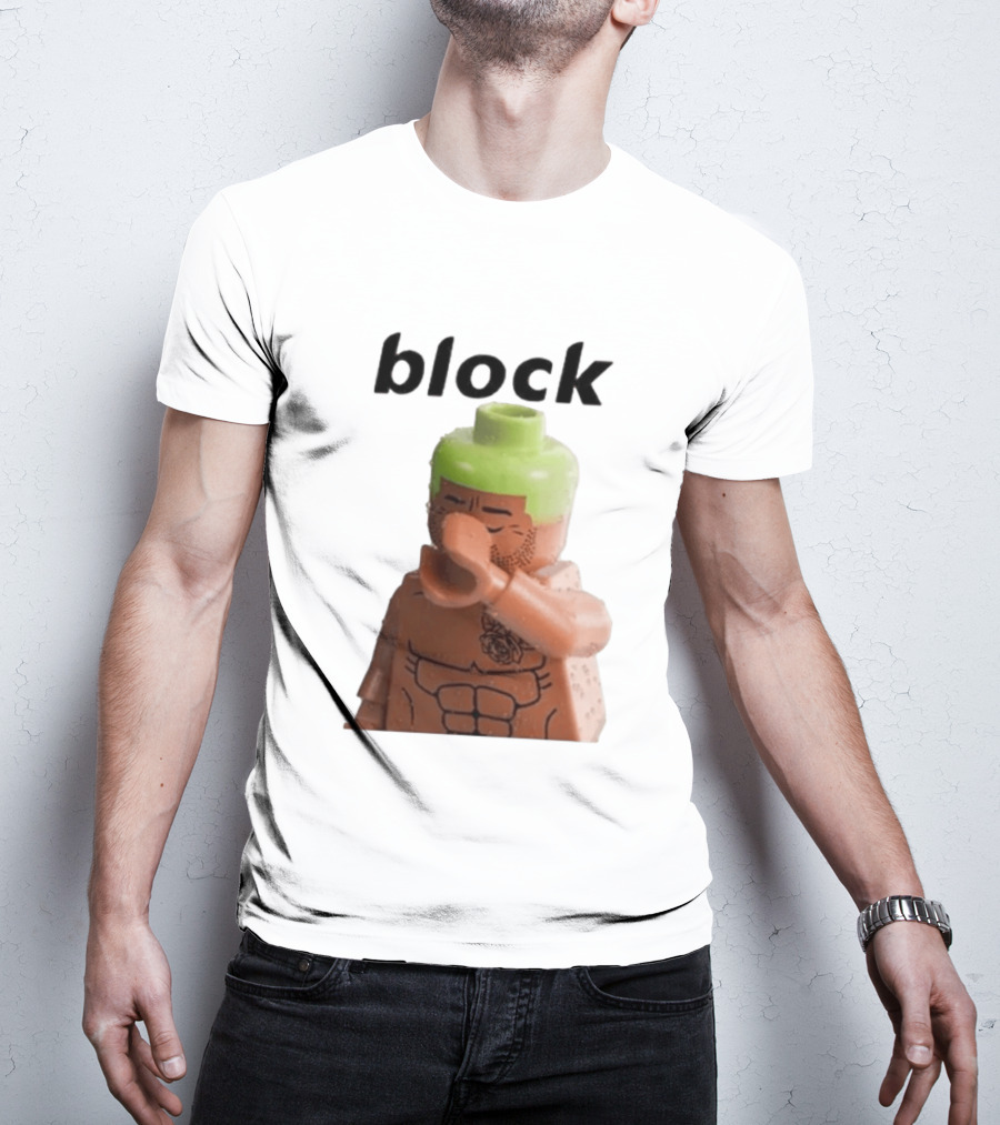 Block The Don Block LEGO Minifigure Style Dabbing Pose T-Shirt