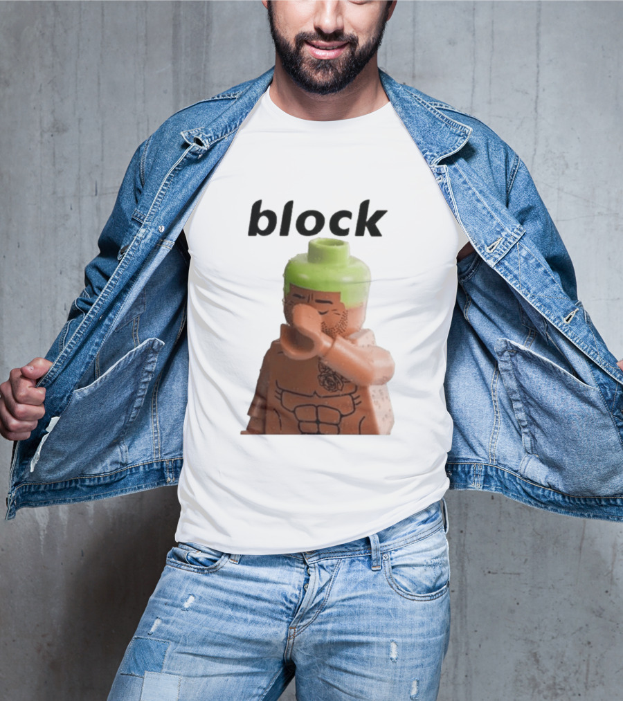 Block The Don Block LEGO Minifigure Style Dabbing Pose T-Shirt