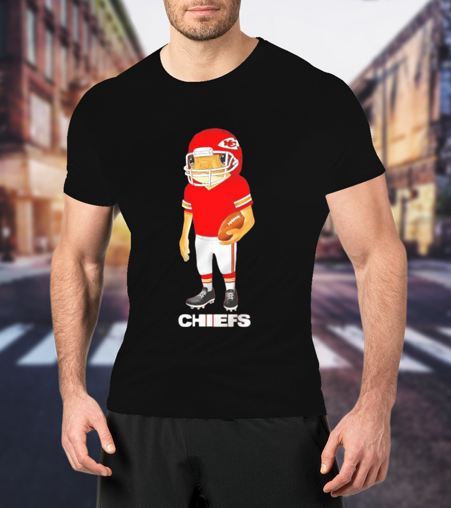 Bad Bunny Kansas City Chiefs Football Character Concho Chiefs T-Shirt