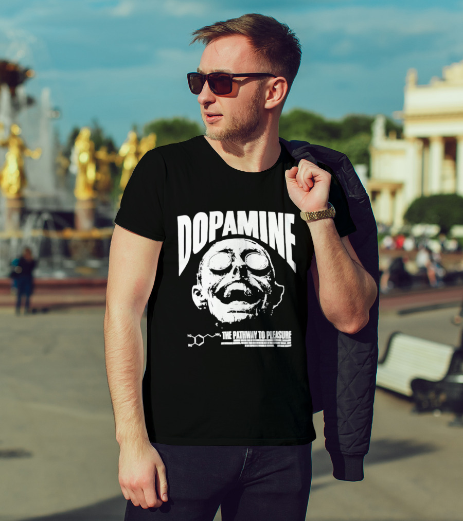 Dopamine The Pathway To Pleasure Molecular Formula Head T-Shirt