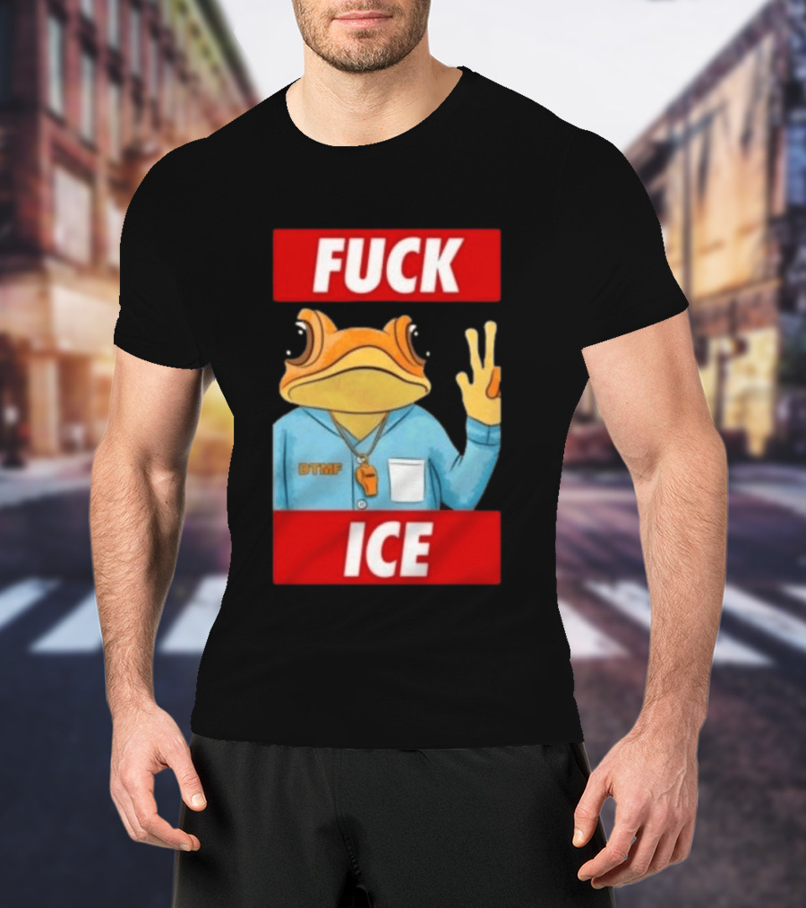 Sapo Concho Frog DTMF With Bold Statement Against ICE T-Shirt