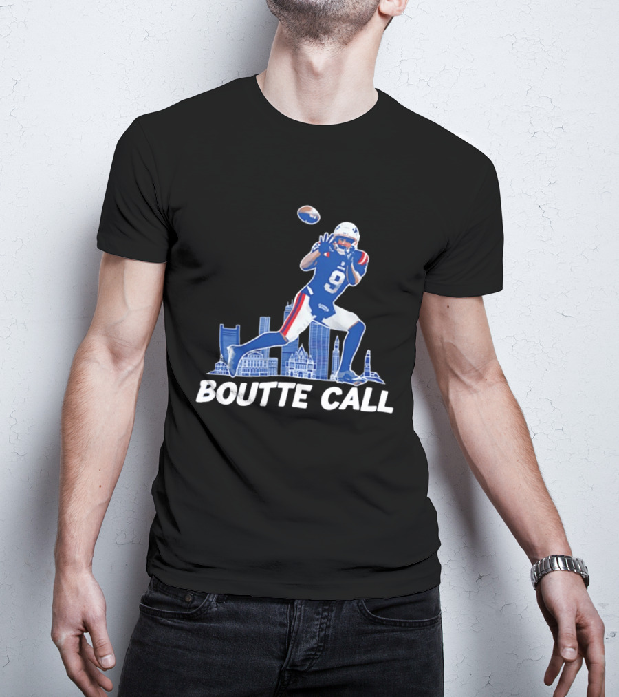 Kayshon Boutte Call New England Patriot Football City Skyline T-Shirt