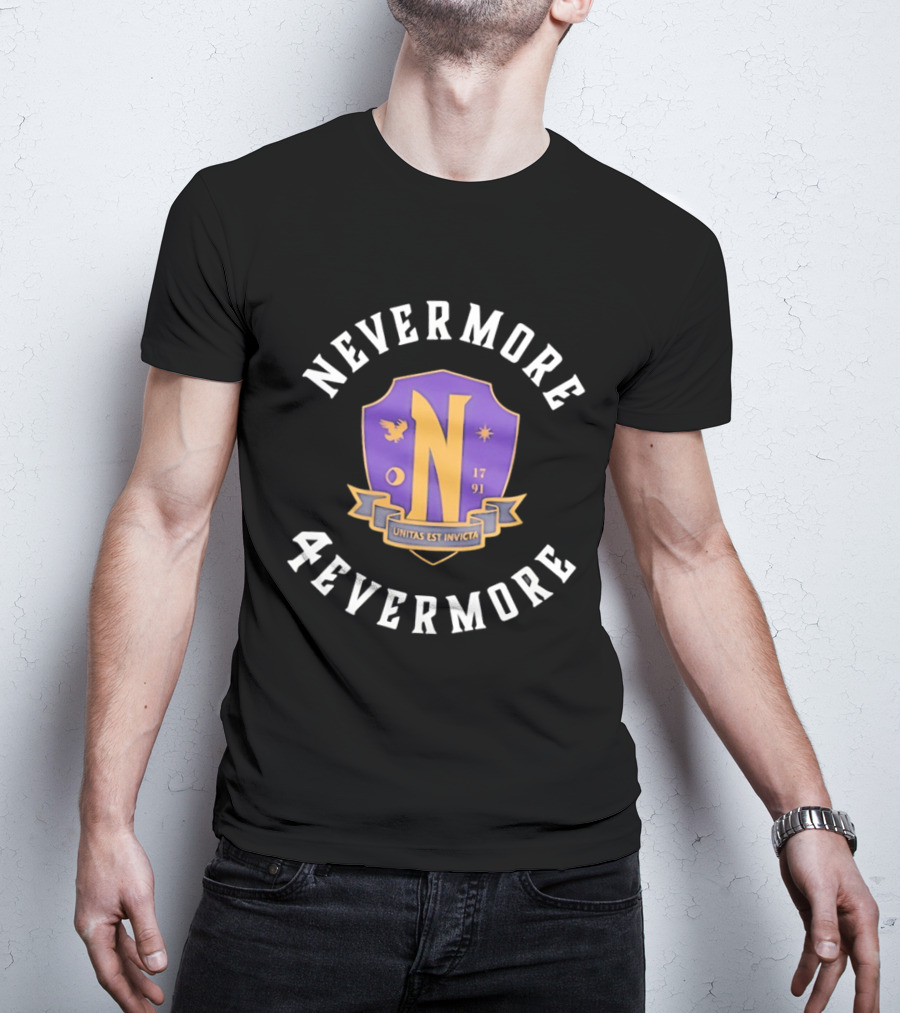 Wednesday Nevermore 4evermore 1791 Utina Nex Invicta T-Shirt