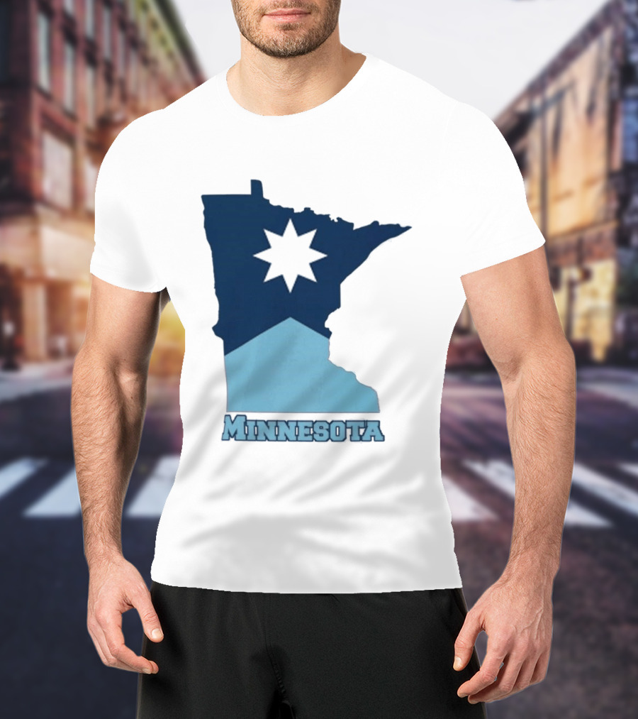 Minnesota Strong Star Map T-Shirt